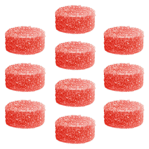 SHRED'ems - Red Apple Peach MAX10/100 THC Gummies - Indica - 10x1 Pack